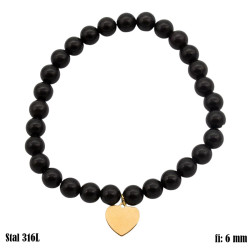 Bransoletka Merebilo Stal 316L [onyx] - MF32478-B4